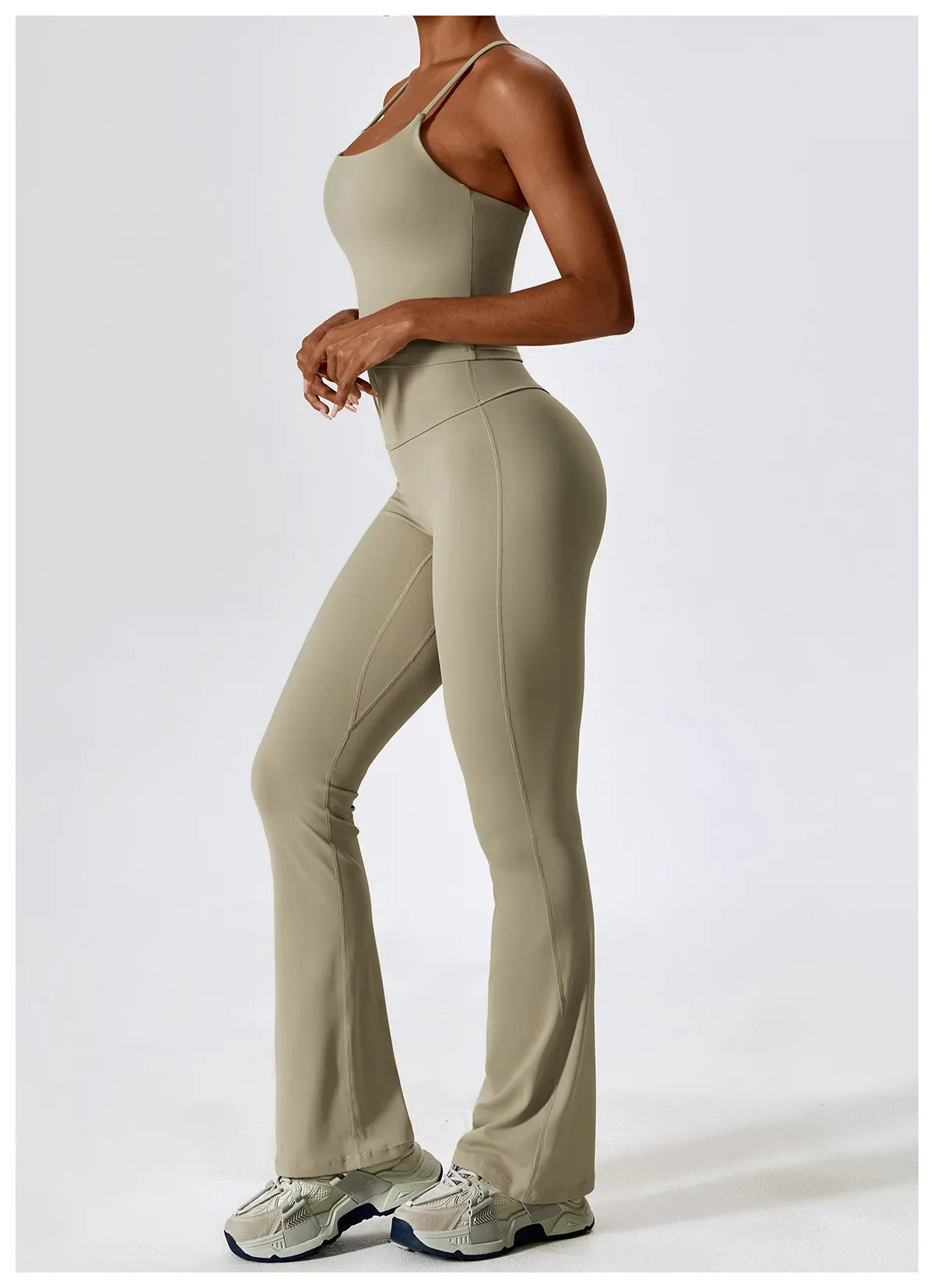 Women's Seamless 2PCS Yoga Set – Long Sleeve Crop Top & Leggings