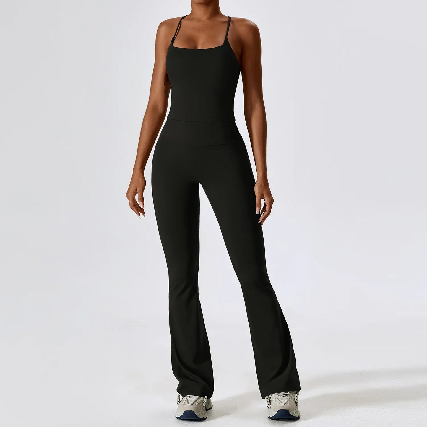 Women's Seamless 2PCS Yoga Set – Long Sleeve Crop Top & Leggings