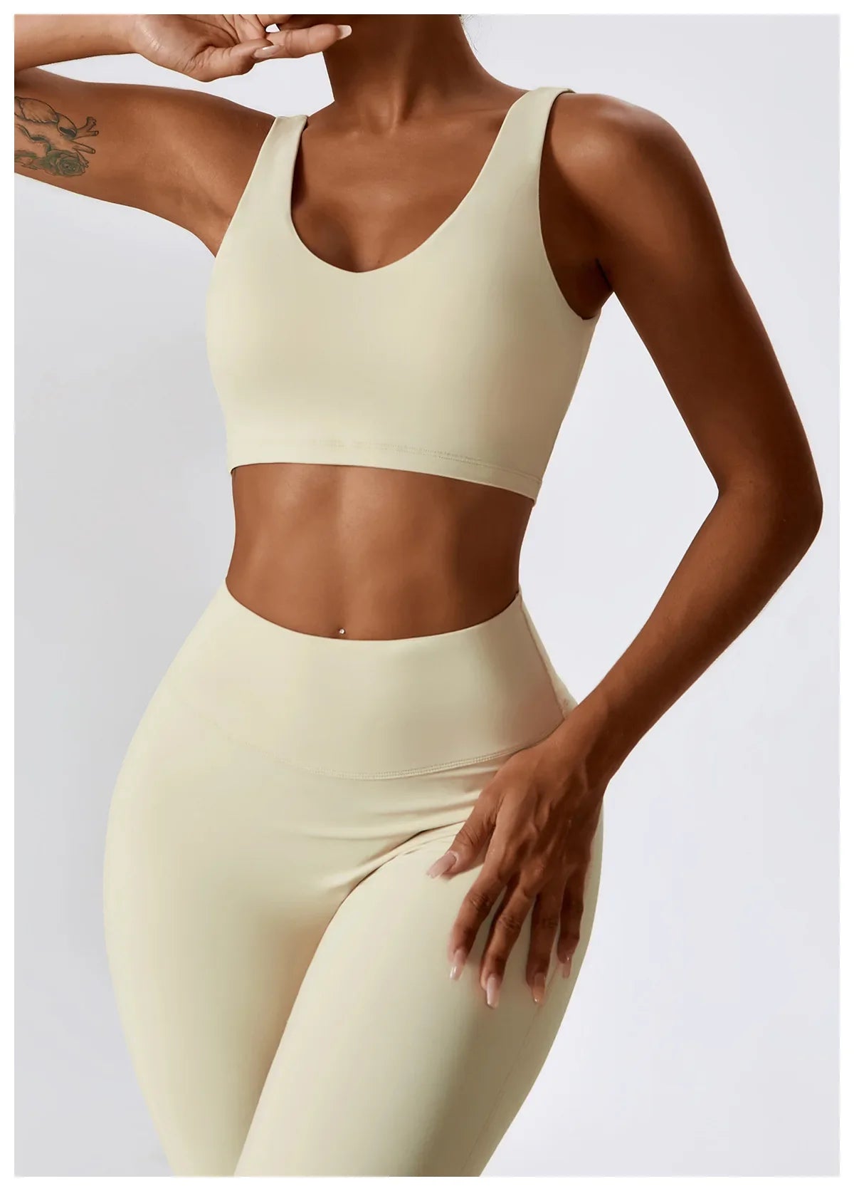 Women's Seamless 2PCS Yoga Set – Long Sleeve Crop Top & Leggings