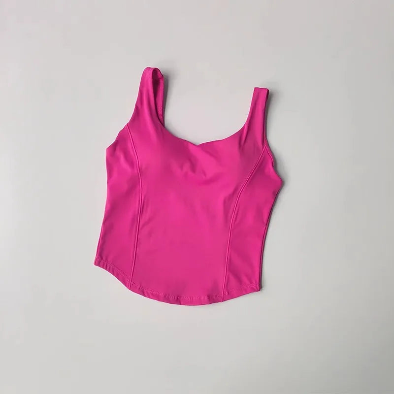 Women’s Seamless Sexy Sports Bra Crop – Sleeveless Tube Top for Street & Activewear