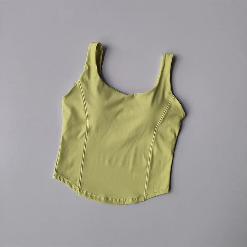 Women’s Seamless Sexy Sports Bra Crop – Sleeveless Tube Top for Street & Activewear