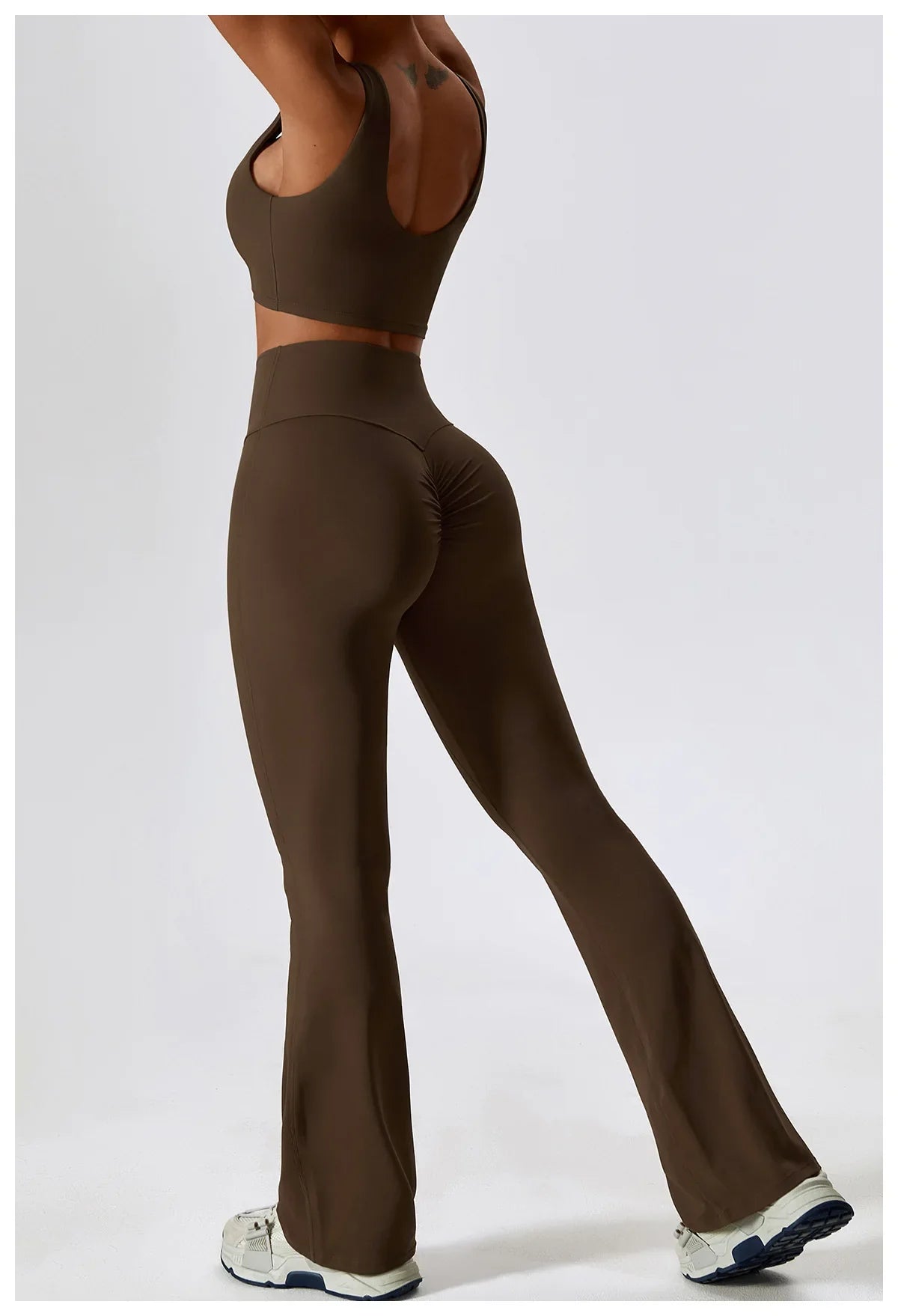 Women's Seamless 2PCS Yoga Set – Long Sleeve Crop Top & Leggings