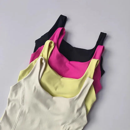 Women’s Seamless Sexy Sports Bra Crop – Sleeveless Tube Top for Street & Activewear