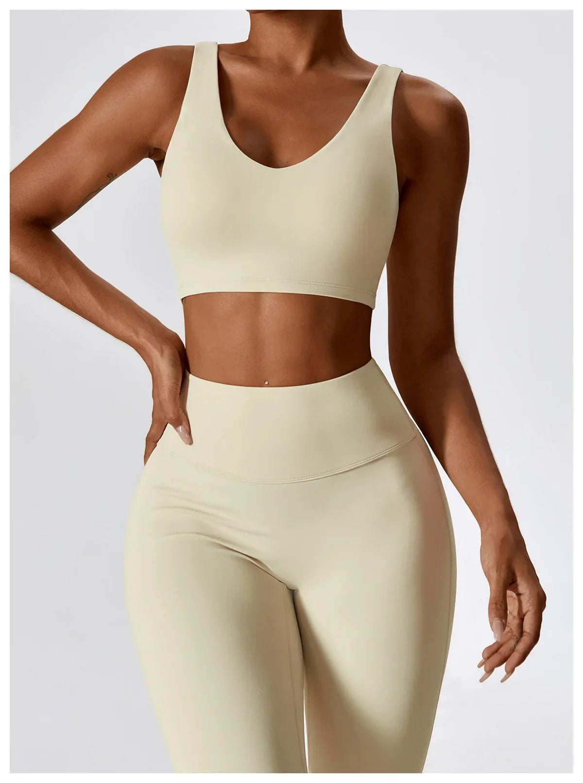 Women's Seamless 2PCS Yoga Set – Long Sleeve Crop Top & Leggings