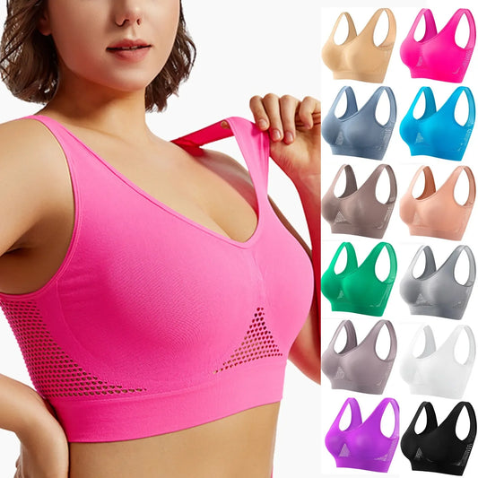 Women’s High-Support Sports & Yoga Bra – Shockproof & Anti-Sagging