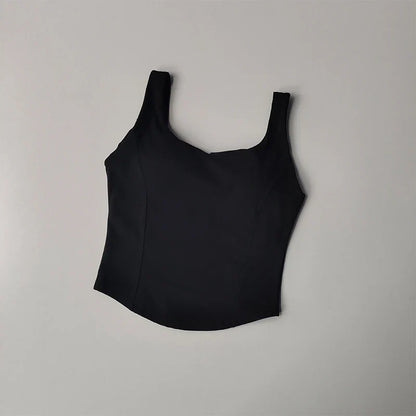 Women’s Seamless Sexy Sports Bra Crop – Sleeveless Tube Top for Street & Activewear