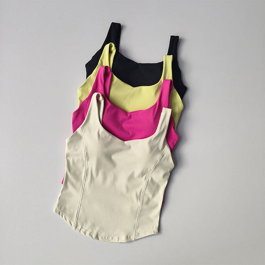 Women’s Seamless Sexy Sports Bra Crop – Sleeveless Tube Top for Street & Activewear