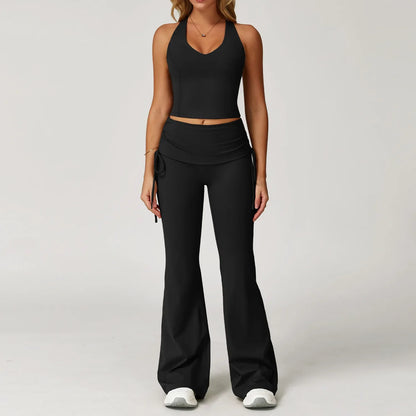 Women’s 2-Piece Yoga Set – High Waist Leggings & Sports Bra