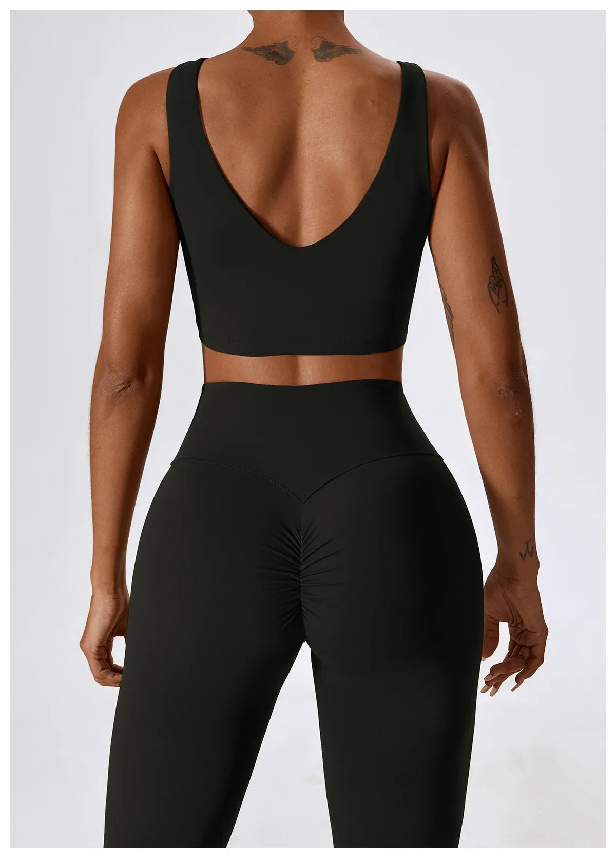 Women's Seamless 2PCS Yoga Set – Long Sleeve Crop Top & Leggings