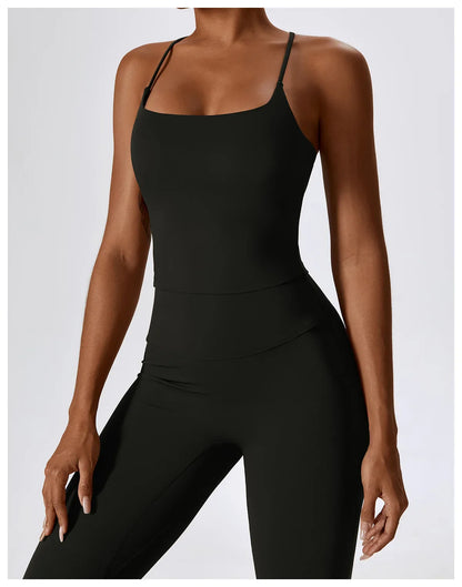 Women's Seamless 2PCS Yoga Set – Long Sleeve Crop Top & Leggings