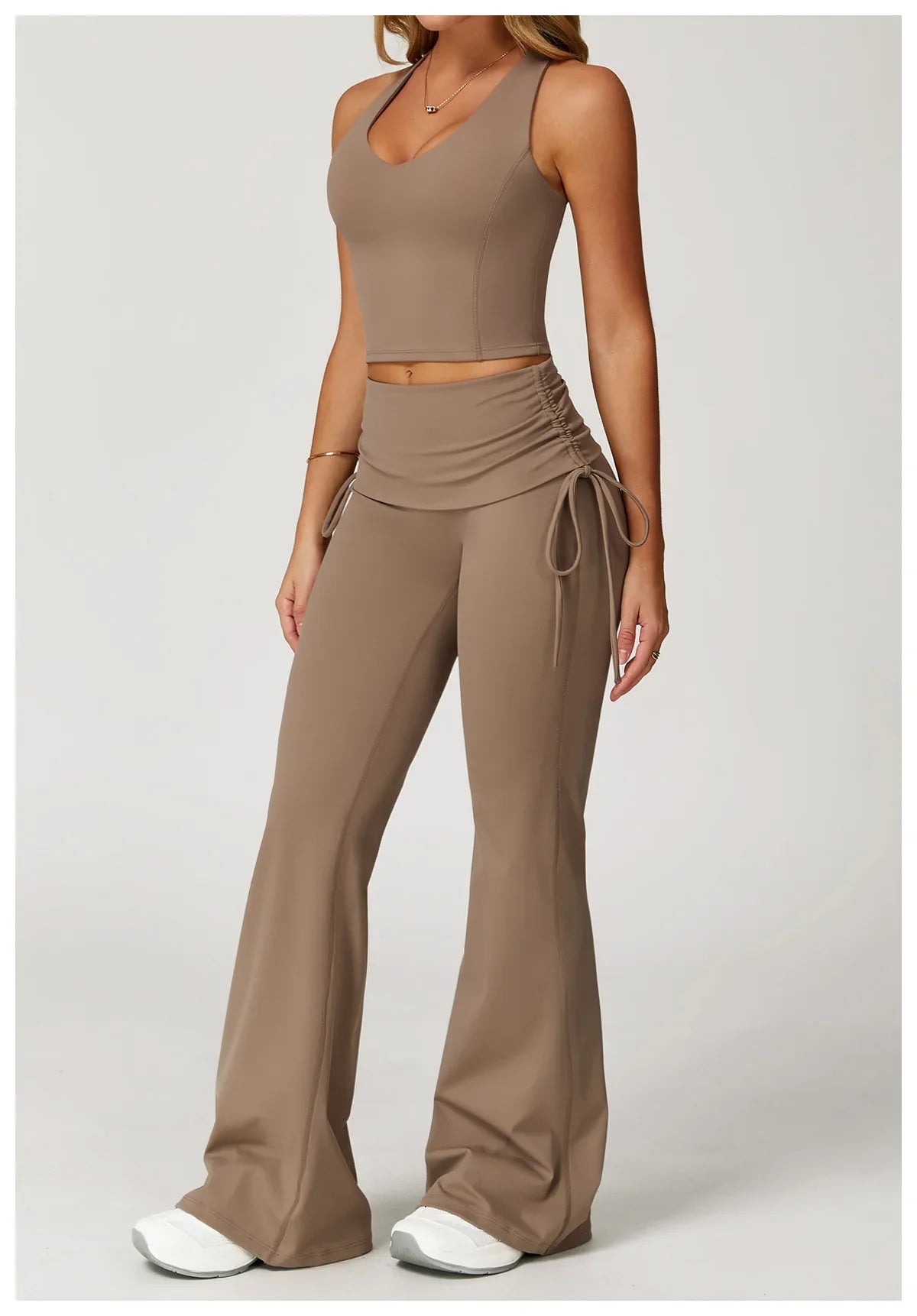 Women’s 2-Piece Yoga Set – High Waist Leggings & Sports Bra