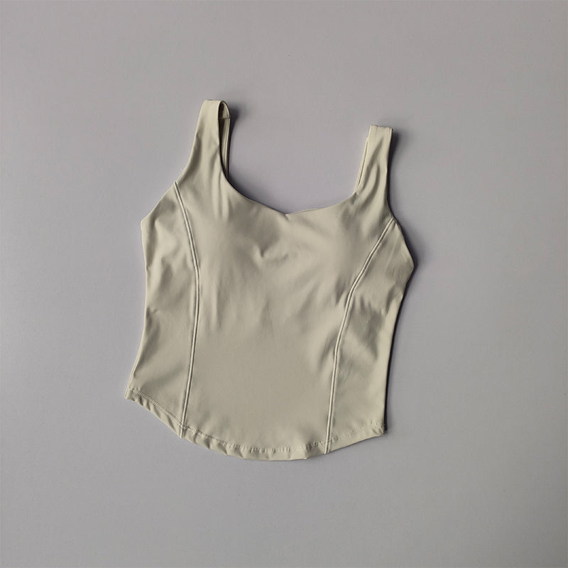 Women’s Seamless Sexy Sports Bra Crop – Sleeveless Tube Top for Street & Activewear