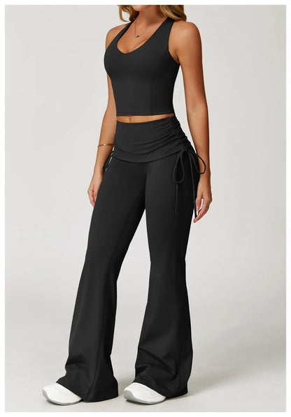 Women’s 2-Piece Yoga Set – High Waist Leggings & Sports Bra