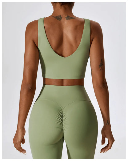 Women's Seamless 2PCS Yoga Set – Long Sleeve Crop Top & Leggings