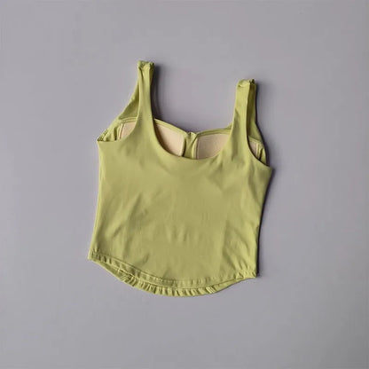 Women’s Seamless Sexy Sports Bra Crop – Sleeveless Tube Top for Street & Activewear