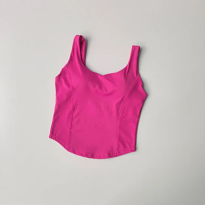Women’s Seamless Sexy Sports Bra Crop – Sleeveless Tube Top for Street & Activewear
