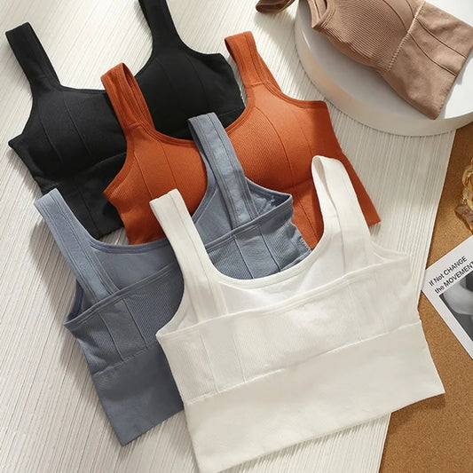 Women’s Seamless Push-Up Sports Bra – Sweat-Wicking & Shockproof