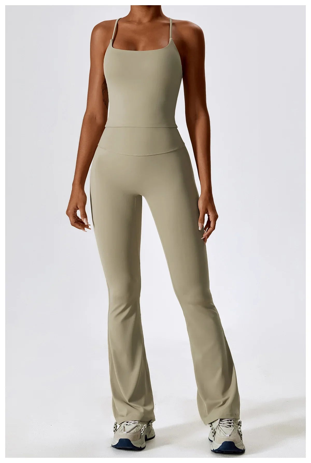 Women's Seamless 2PCS Yoga Set – Long Sleeve Crop Top & Leggings