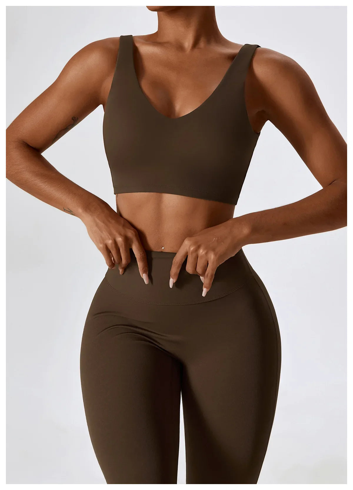 Women's Seamless 2PCS Yoga Set – Long Sleeve Crop Top & Leggings