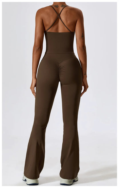 Women's Seamless 2PCS Yoga Set – Long Sleeve Crop Top & Leggings