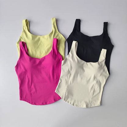 Women’s Seamless Sexy Sports Bra Crop – Sleeveless Tube Top for Street & Activewear