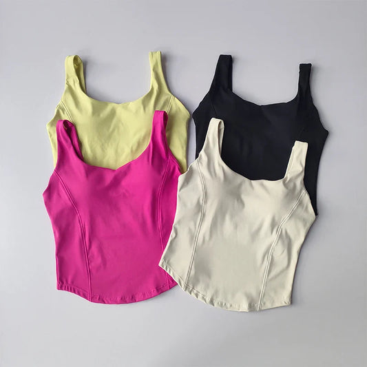 Women’s Seamless Sexy Sports Bra Crop – Sleeveless Tube Top for Street & Activewear