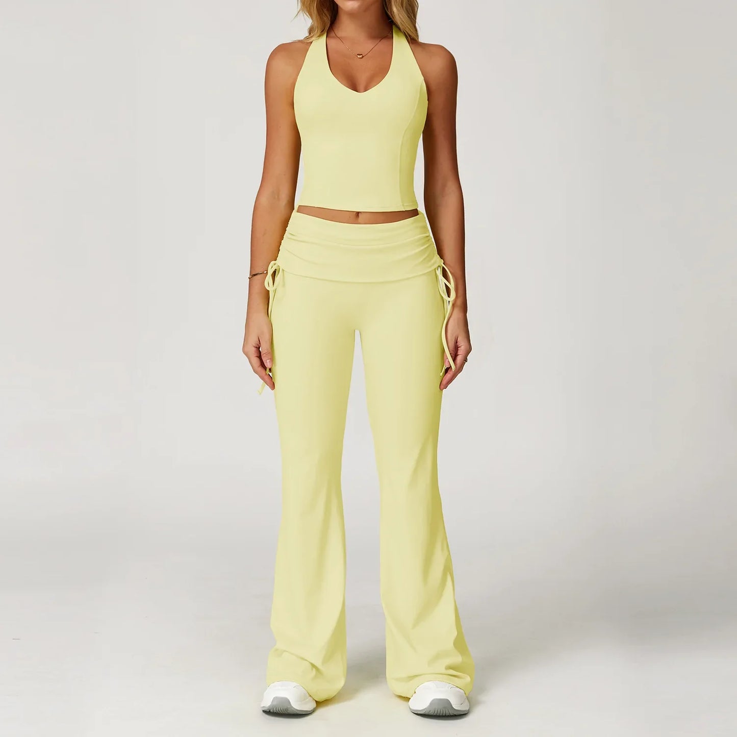 Women’s 2-Piece Yoga Set – High Waist Leggings & Sports Bra