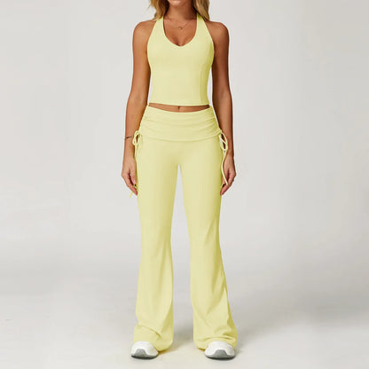 Women’s 2-Piece Yoga Set – High Waist Leggings & Sports Bra