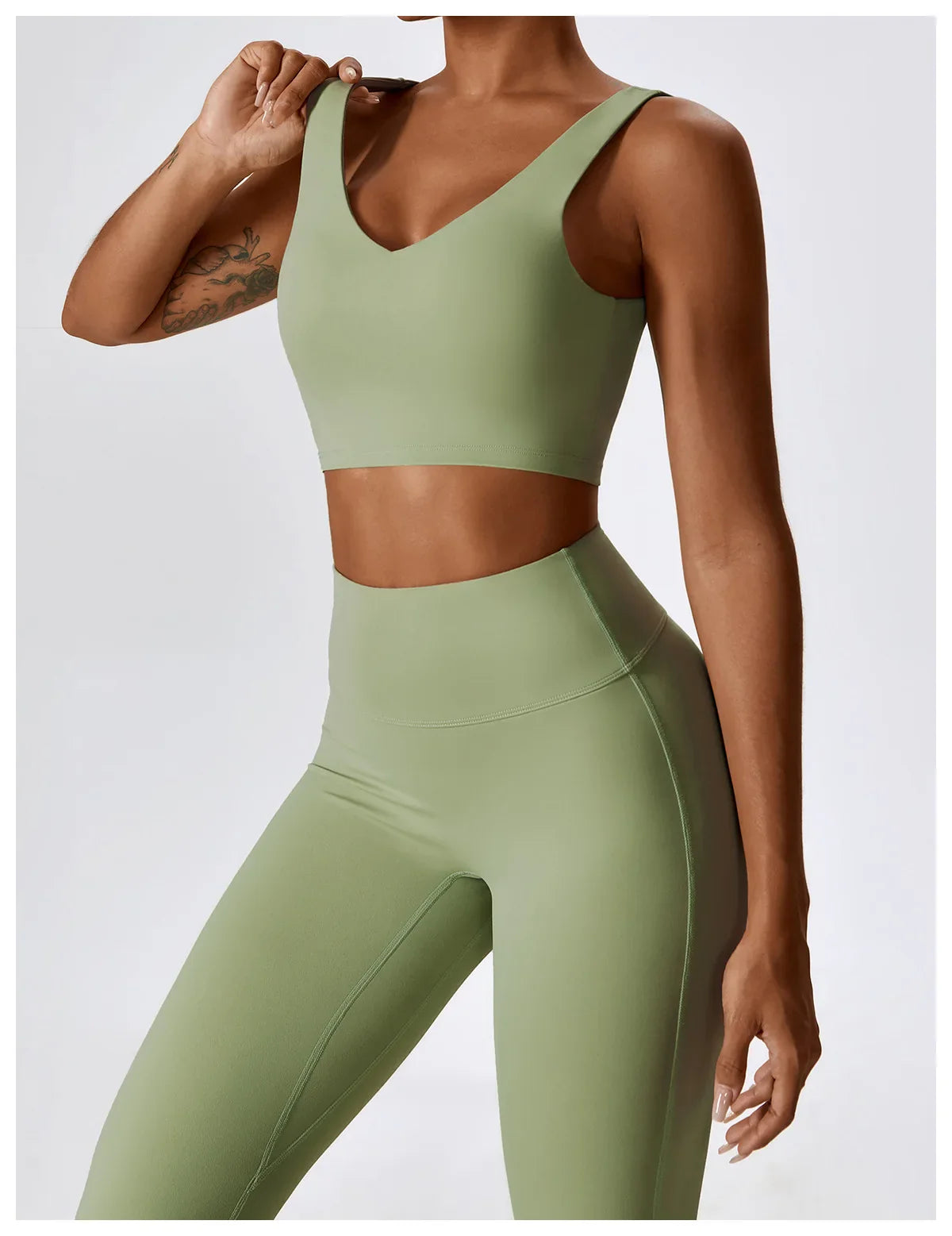 Women's Seamless 2PCS Yoga Set – Long Sleeve Crop Top & Leggings