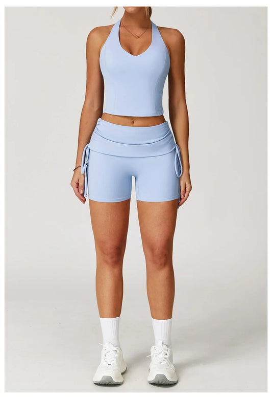 Women’s 2-Piece Yoga Set – High Waist Leggings & Sports Bra