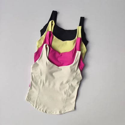 Women’s Seamless Sexy Sports Bra Crop – Sleeveless Tube Top for Street & Activewear