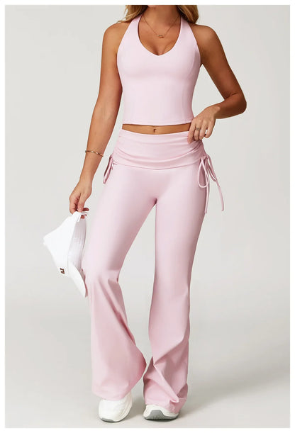 Women’s 2-Piece Yoga Set – High Waist Leggings & Sports Bra