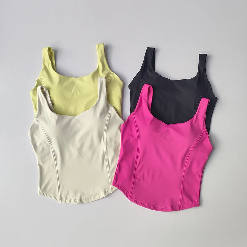 Women’s Seamless Sexy Sports Bra Crop – Sleeveless Tube Top for Street & Activewear