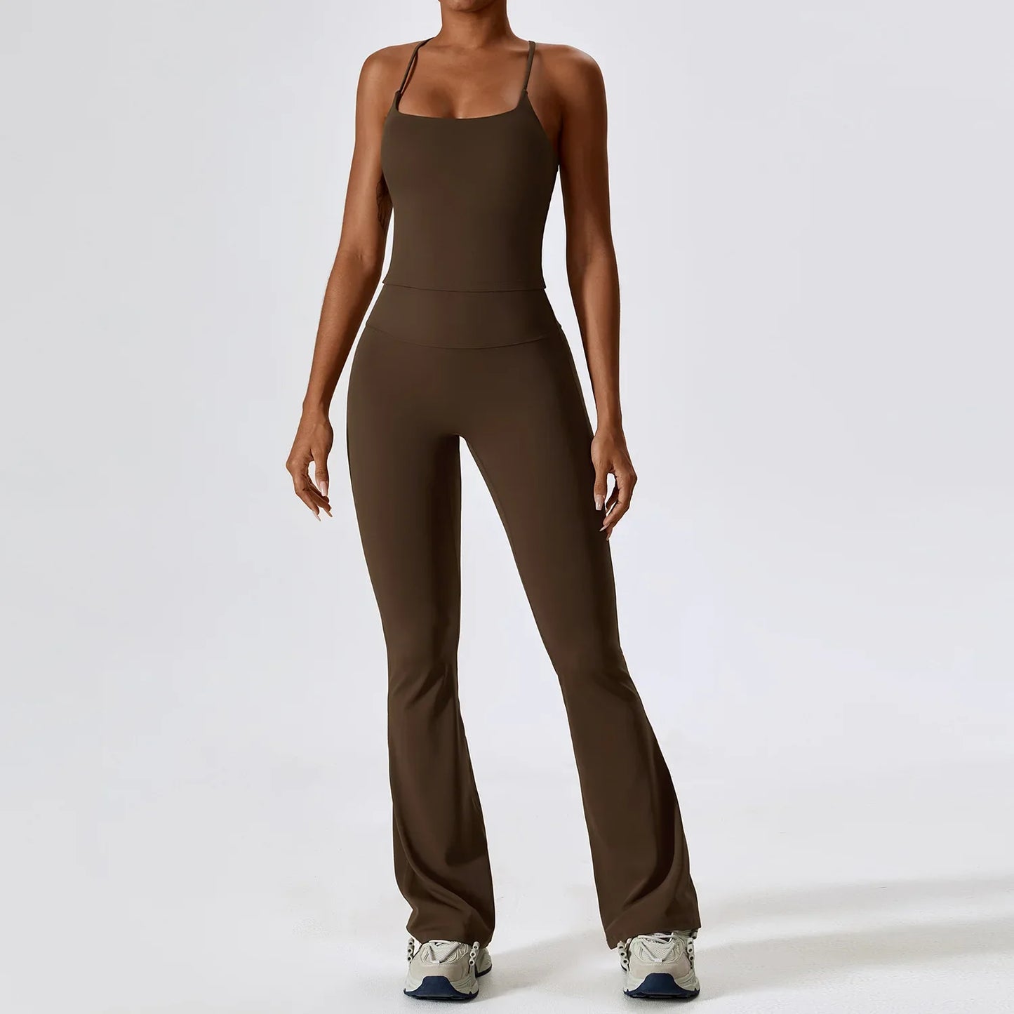 Women's Seamless 2PCS Yoga Set – Long Sleeve Crop Top & Leggings