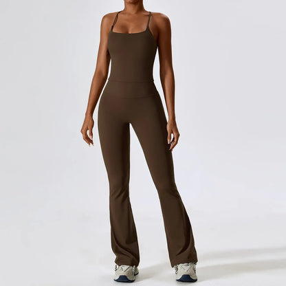 Women's Seamless 2PCS Yoga Set – Long Sleeve Crop Top & Leggings