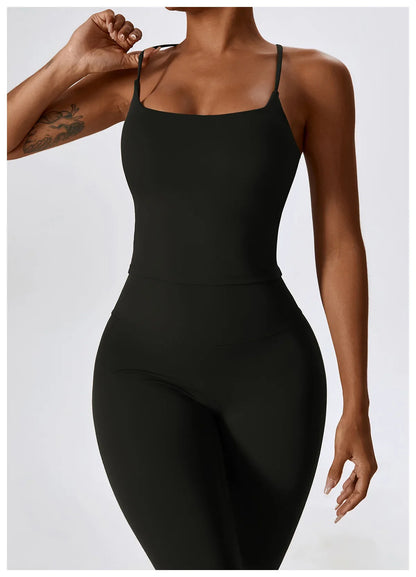 Women's Seamless 2PCS Yoga Set – Long Sleeve Crop Top & Leggings