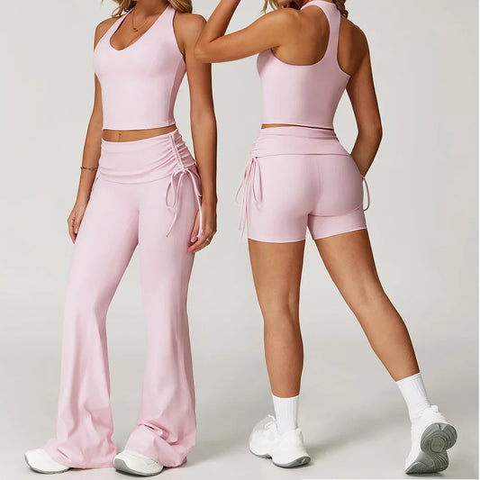 Women’s 2-Piece Yoga Set – High Waist Leggings & Sports Bra