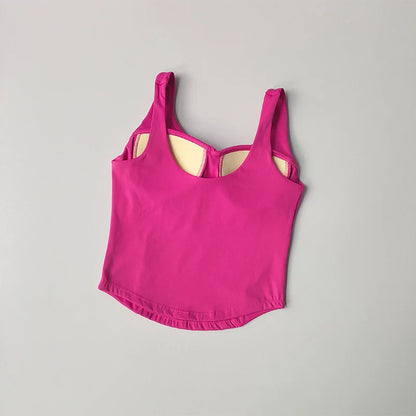 Women’s Seamless Sexy Sports Bra Crop – Sleeveless Tube Top for Street & Activewear